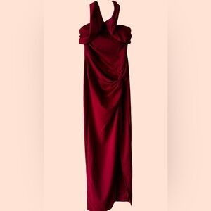 TFNC Simmic Maxi Halter Dress